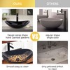 YIMAI Ingenuity Vessel Sink Bathroom Sinks Tempered Glass Art Basin