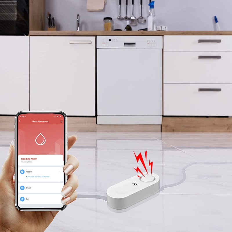 Smart Water Leak Detector WiFi Water Flooding Sensor Leakage Drip