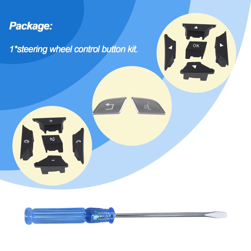 Steering Wheel Control Button Kit 2185400162 2185400262 Fits for Mercedes
