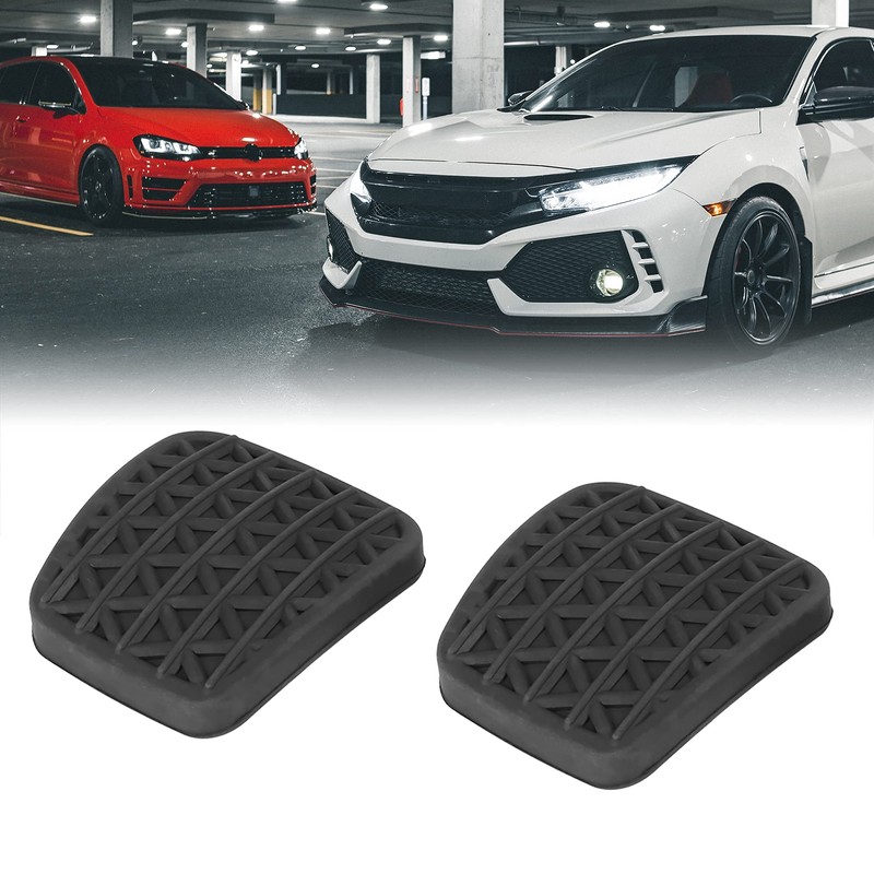 X AUTOHAUX Pair Car Brake Clutch Pedal Pad Rubber Cover