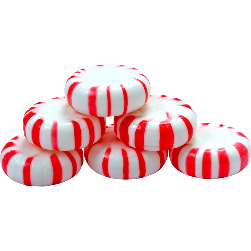 Starlight Peppermint Candy - 5 lb Bulk Bag - Red