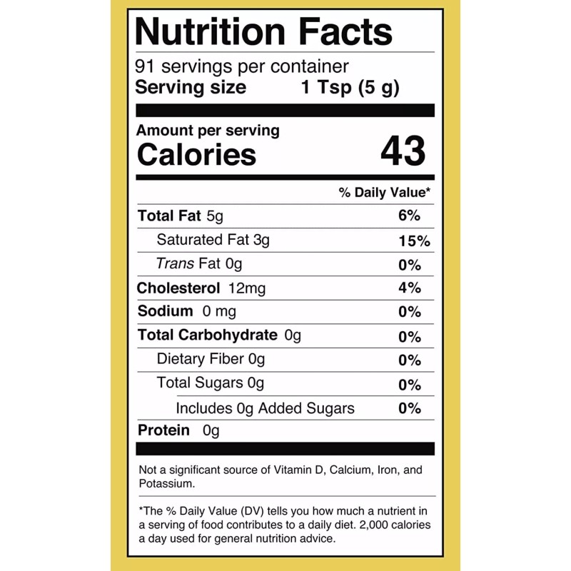 Amber & Gold Co Ghee - Clarified Butter 16 oz