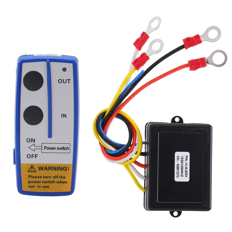 Tbest Wireless Winch Remote Control Kit, Universal Wireless Winch Remote