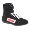 Simpson Racing 28105BK The Hightop Black Size 10-1/2 SFI Approved