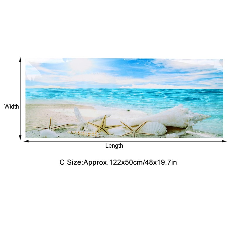 Background Poster Decorative Sea Star Paintings PVC Sticker Landscape for
