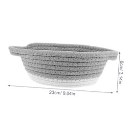 ABOOFAN 1Pc Wall Mounted Hand Woven Rope Basket for Home Storage and Decoration Versatile Sundries Organizer for Plants and Design Housewarming Present