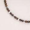 GAVU Toggle Clasp Bronzite Necklace for Men Women, Crystal Beaded