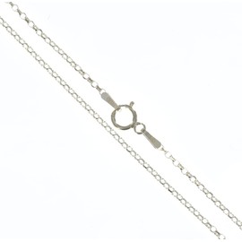 925 Sterling Silver Fine Diamond-cut Light Belcher Chain Necklace 1.5mm Wide 20 Inch Long