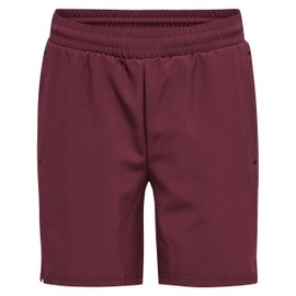 hummel Unisex Children's Hmlmove Grid Woven Kids Shorts, Grape Wine, 128 EU