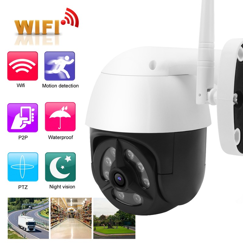 Security Camera 8 LED WIFI Cam IP66 Motion Detection Night