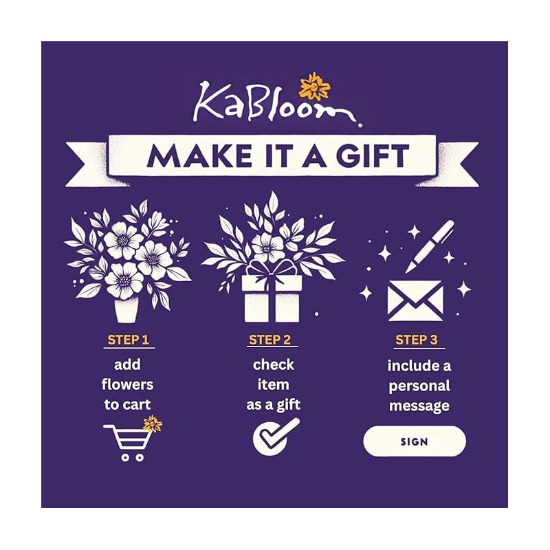 KaBloom Flowers - 18 Assorted Carnation Without Vase - Gift