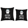 Funny Rapping Paper Humor Paper Pun Origami Lovers Throw Pillow