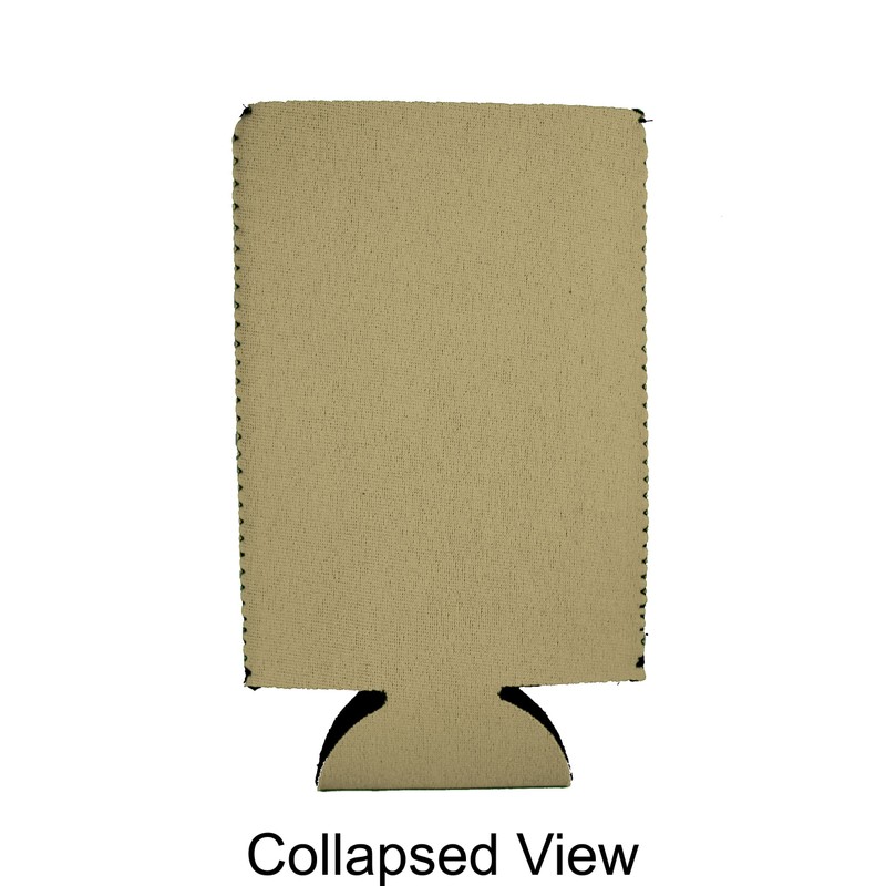 Camping Is In Tents 16 oz. Can Coolie (Khaki)
