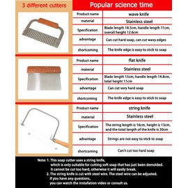 Soap Mould, Soap Cutter for soap Making, Soap Making Supplies, Soap molds for soap Making with Needle-Nose Pliers + 3 Spare Wires