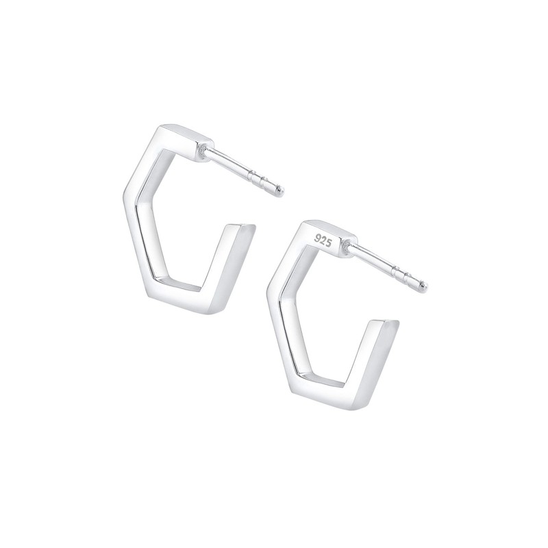 Elli Women's 925 Sterling Silver Xilion Cut Earrings