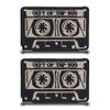 Pack of 2 80s Cassette Funny Flag Patch Nylon Tactical