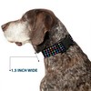 Buckle-Down Plastic Clip Collar - Mini Stars Black/Multi Color -