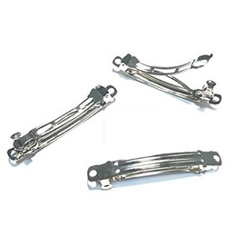 Hair Clip, 20pcs French Style Barrette Hair Clip for DIY Craft Bows 60mm