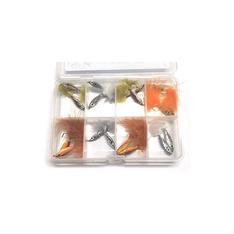 BestCity Fly Fishing Flies EPOXY MINNOWS 16 Flies for trout