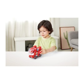 Super Wings EU750321 Robot Suit with Mini Jett Transforming Figure Plane Vehicle Playset Toys for 3+ Years Old Boys Girls, Red, 7 Inches