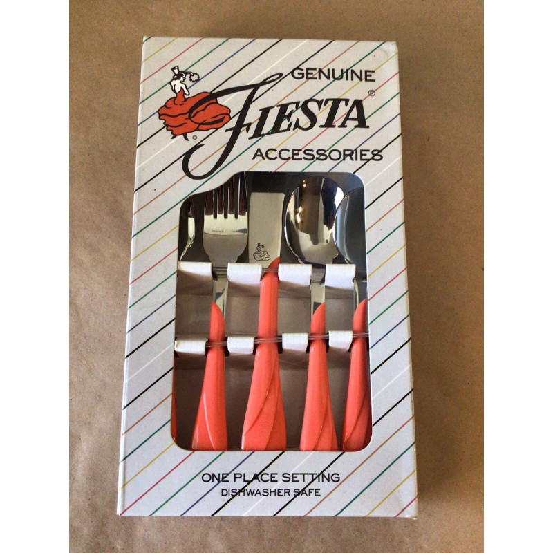 Fiesta GENUINE FIESTA 1991 *PERSIMMON F-114* SWIRL 5 PC STAINLESS