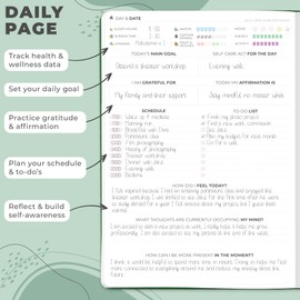 Clever Fox Self-Care Journal PRO – Wellness & Daily Reflection Notebook – Mental Health, Meditation & Mood Journal for Women, 7x10” (Forest Green)