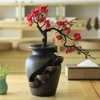 Desktop Flower Vase Bonsai Waterfall Fountain,Tabletop Decorative Waterfall,Relaxation Meditation Waterfall,