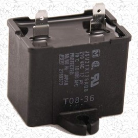 OEM Rplm for K-MR - 2169373 Rectangular Aluminum, Plastic Capacitor - Refrigerator Run Capacitor Replacement