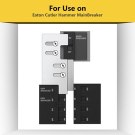 Generator Interlock Kit Compatible with Eaton or Cutler Hammer Vertical Throw CH Series 150 or 200 Amp，2 1/4" Spacing Between Main and Branch Breakers,for Home Safety Interlock Kit