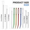 Yarn Needle Set, 20 Pieces Darning Needle Set, Coloured Curved