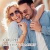 Matching Bracelets for Couples: Puzzle Stainless Steel Link Chain Bracelets