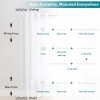 DEROFIT Room Divider Curtain Rods No Drilling–120"H x 114"W Floor