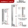 MOSECYOU Door Latch Guard Plate 7” with 1” Offset Cover,