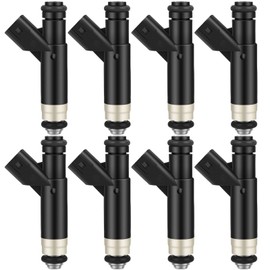 INEEDUP Matched Flow Fuel Injector Parts fit for 04-09 for Ford for E-150 03-09 for Ford for E-250 04-08 for Ford for F-150 04 for Ford for F-150 Heritage,8 Pcs 4 Holes 4L3E-9F593-B4C Injectors