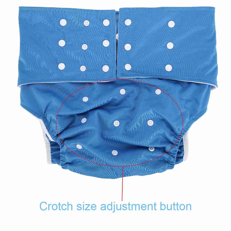 Washable Adult Pocket Nappy Cover Adjustable Reusable Diaper Cloth Dark