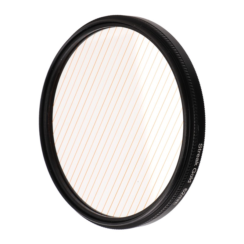 Gold Streak Digital Camera Lens Filter Antiscratch Optical Glass Aluminum