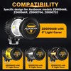 Auxbeam C4 Series 4 Inch Black Protective Light Covers, Round