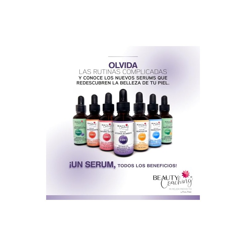 SERUM ANTIENVEJECIMIENTO - 3 en 1 - Péptidos 5% Aminoácidos