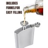 Pack of 2 Stainless Steel Hip Flask, Stylish and Portable