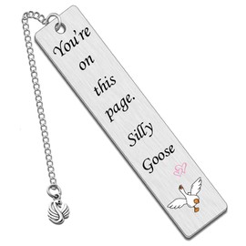 Silly Goose Stocking Stuffers for Book Lovers Goose Bookmarks for Women Men Cute Silly Goose Bookmarks Gifts for Bookmate Book Reading Accessories for Teen Girls Birthday Christmas Gifts Ideas