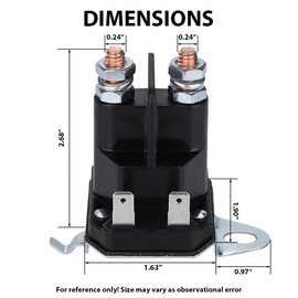 725-06153A Inren Starter Solenoid Relay for Riding Lawn Mower Compatible with Cub Cadet XT1 XT2 for Enduro RZT LT1 ZT1 for MTD for Troy Bilt for Yard Man Lawn Tractor,725-06153