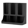 Minred Organizador Para Vasos Tapas Cafe Agitadores Azúcar Negro
