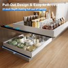 Mustorn 2 Pack Pull Out Cabinet Organizer Expandable, 21" Deep