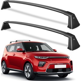 Wonderdriver Lockable 220lbs Roof Rack Cross Bars Compatible with Kia Soul 2020-2025 (Without Side Rails),Heavy Duty Aluminum Roof Rails Crossbars Cargo Canoe Black Rooftop Cargo