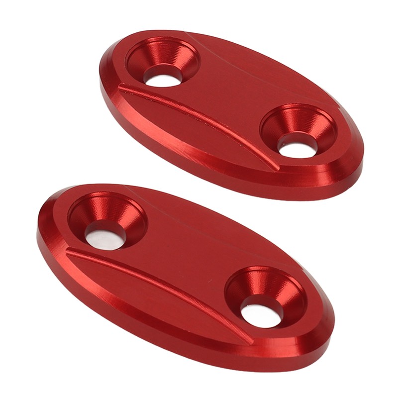 2pcs Motorcycle Rearview Mirror Base Cover Aluminum Alloy Windscreen Mirror