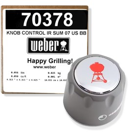Weber Summit Series Gas Grill Infrared Red Burner Gas Control Knob 70378 1-7/8"