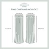EXCLUSIVE HOME Chateau Striped Faux Silk Grommet Top Curtain Panel