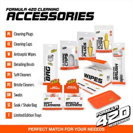 Formula 420 Perfect Pair : 1 Bottle Soak-N-Rinse 16 oz & 1 Bottle All Natural Pipe Cleaner - Cleans - Glass, Pyrex, Metal, Ceramic 16 oz (2 Bottles Total)