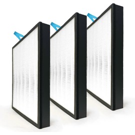 Nispira Vital 200S 2-In-1 True HEPA Filter Replacement Compatible with Levoit Air Purifier Part Vital 200S-RF LRF-V201-YUS | Removes Smoke, Chemical VOCs, Odor | 3 Pack