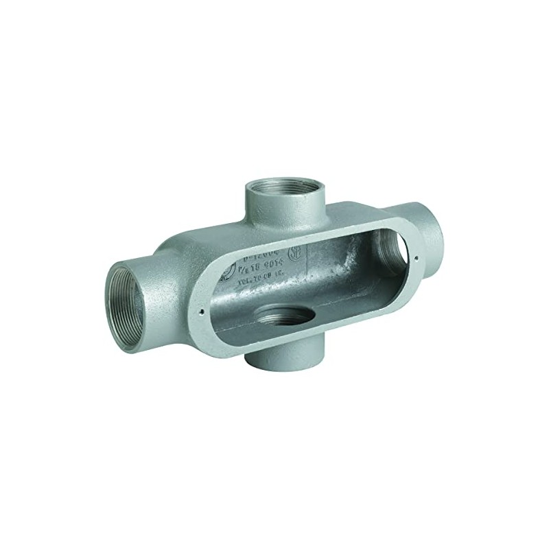 Killark OX 1 X Type Conduit Body, Aluminium, 1/2" Hub,